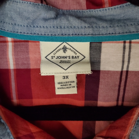 St. Johns Bay Plaid Button Down - Picture 5 of 6